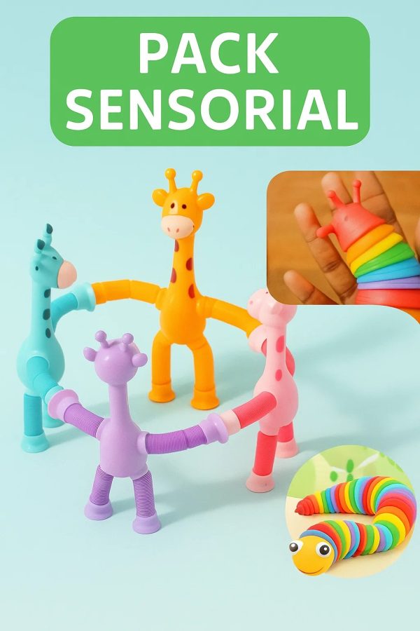 Pack Sensorial Jirafa + 1 Slug Oruga